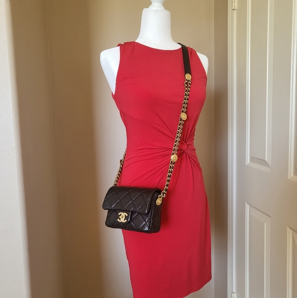 Brand new authentic 22A Chanel twist your button caviar mini flap bag - Picture 3 of 16